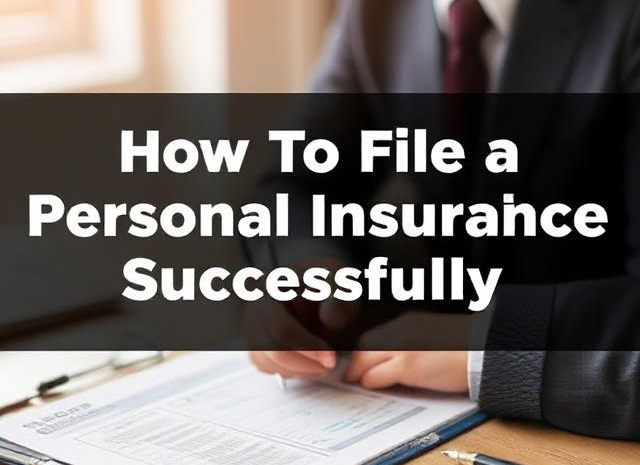  How To File A Personal Insurance Claim Successfully